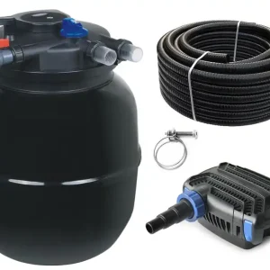 Wochenendangebot Druckteichfilter Set CPF 50000 mit 80W Eco Pumpe 10m Schlauch Nr.53