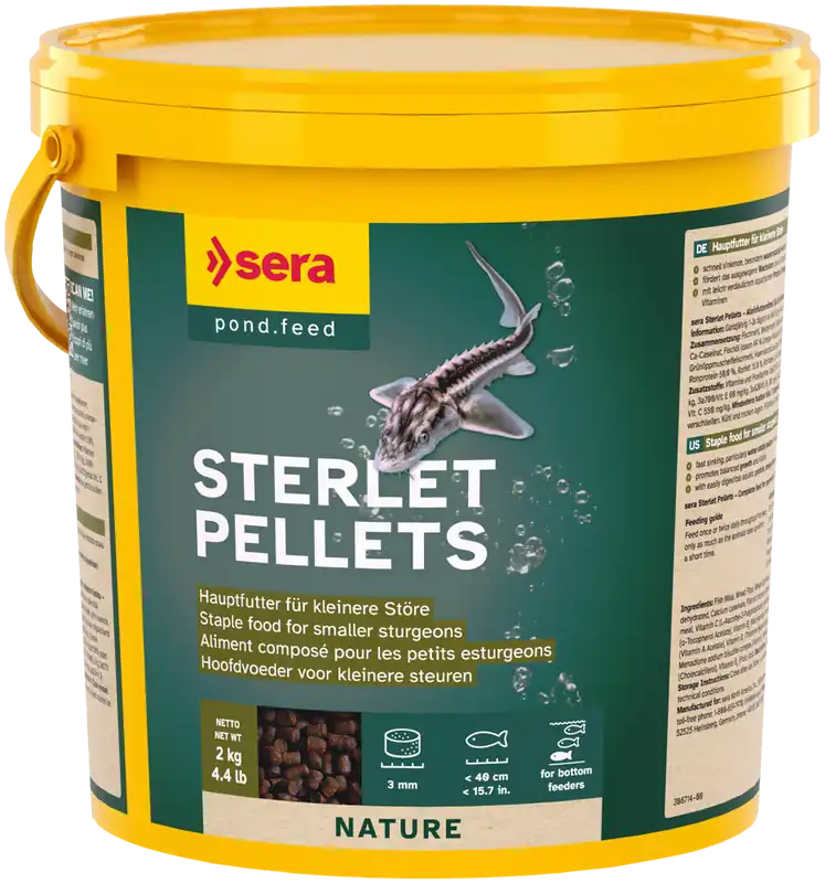 Sera Stör Perlets 3800ml Eimer Futter Perlets Teichfutter Fischfutter Teich Sale