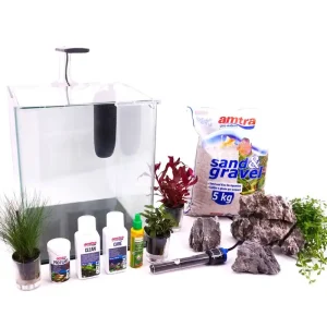 Meistverkauft Nanotank System 30 Aquarium Komplettaquarium Inkl. Dekoration