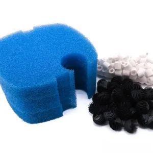 Markenprodukt Filtermaterial Set Außenfilter HW 304 704 Bio Balls Keramik Ringe 3 Schwämme
