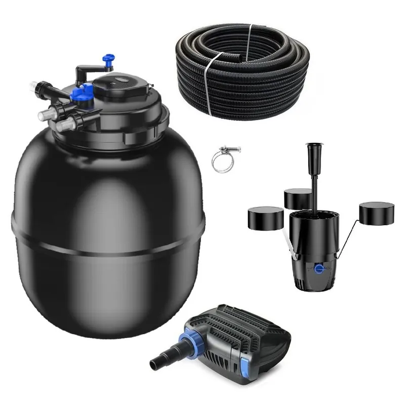 Druckteichfilter Set CPF 75000 mit 100W Eco Pumpe 10m Schlauch externer Skimmer Nr.62 Jetzt Bestellen