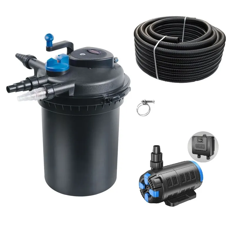 Sale Druckteichfilter Set CPF 10000 regelbare Eco Pumpe 10m Schlauch Nr.23