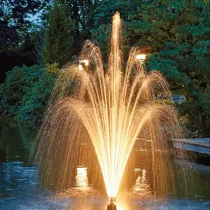 Oase Schwimmende Teich Fontäne Set PondJet Eco mit weißer LED Beleuchtung Sale