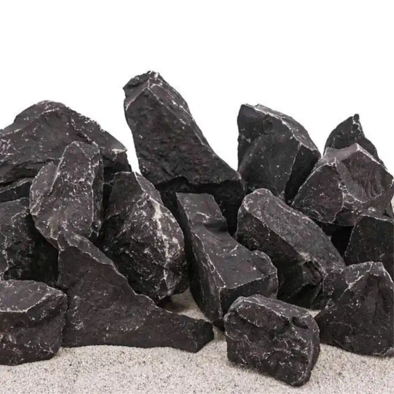 Abverkauf Aquarium Natursteine Schwarzer Felsen 10 kg Mix Größe S bis L
