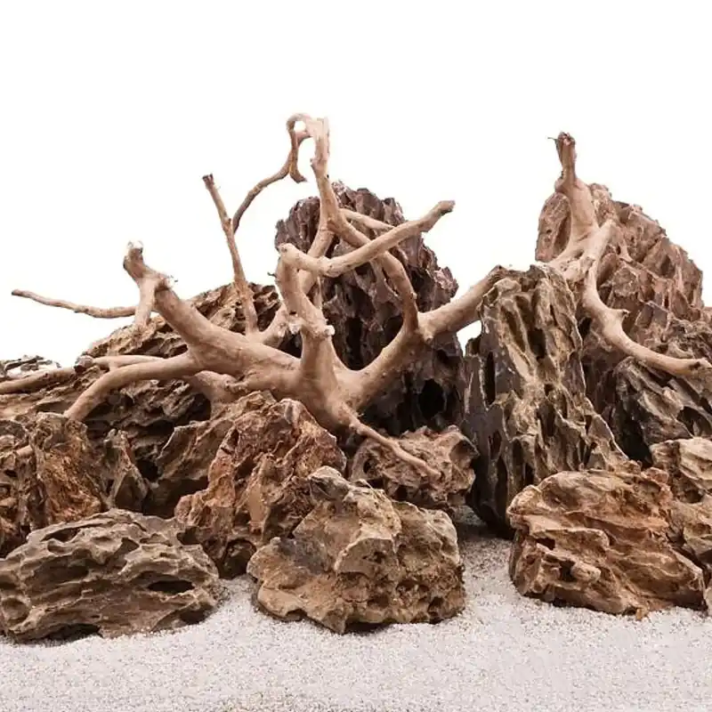 Aquarium Natursteine Wurzel 5kg Drachensteine + Moorkienwurzel M Markenware