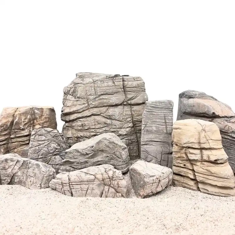 Aquarium Natursteine Sandwüsten Steine 10 kg Mix Größe M-L Wochenendangebot