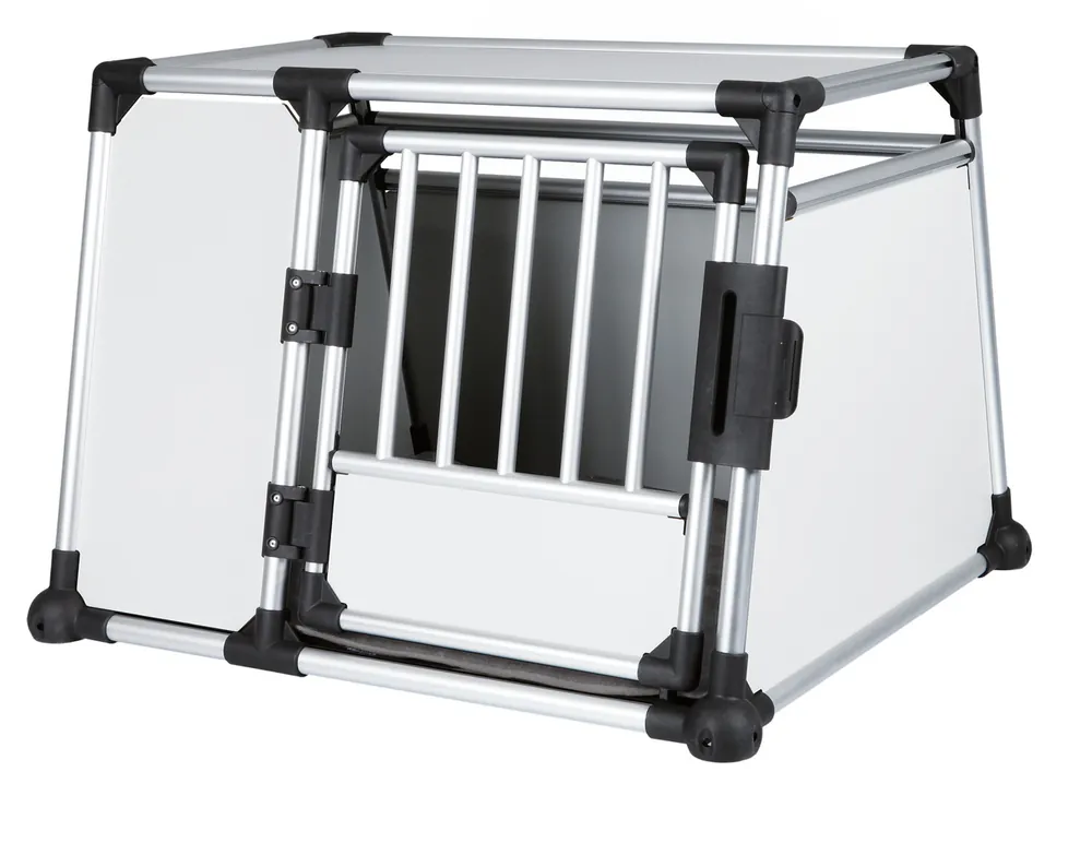 Schneller Versand TRIXIE Transportbox Aluminium L 93 x 65 x 81 cm hellgrau/silber