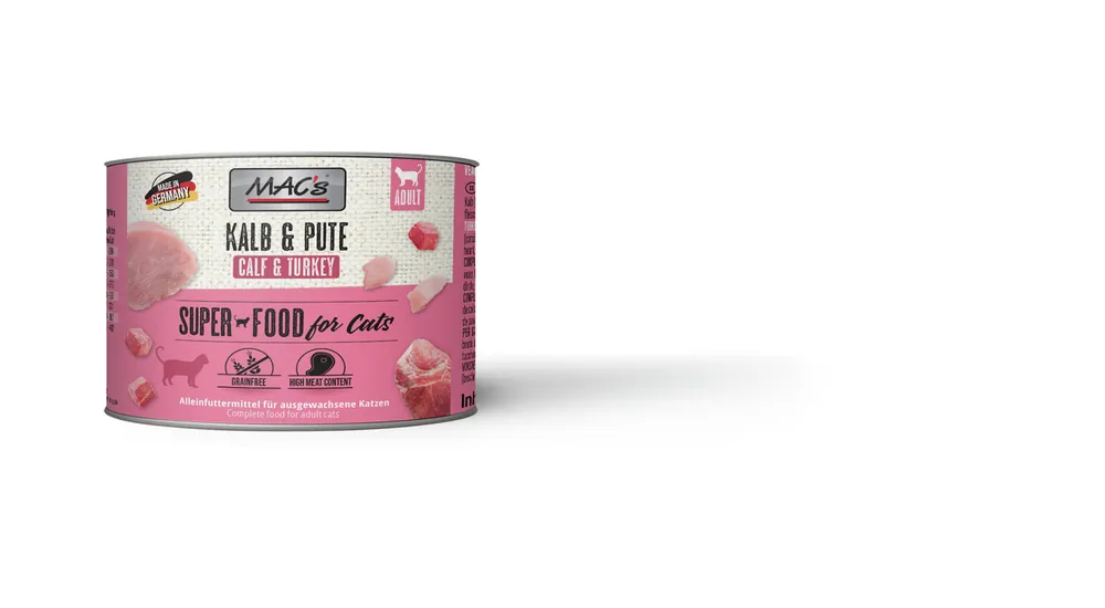 Nur Heute MAC's Cat Kalb/Pute 200 g