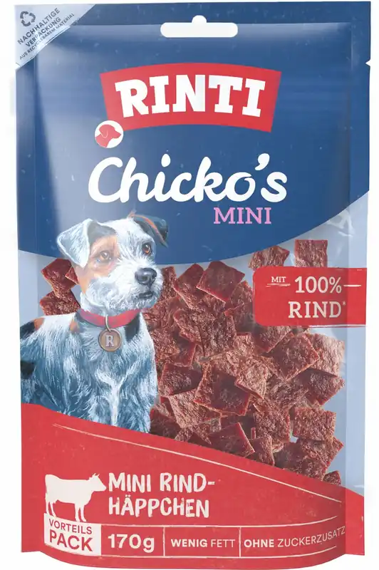 Letzte Chance RINTI Chicko Mini Rind 170 g