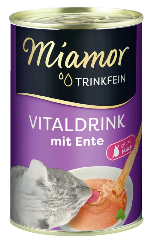 Top-Seller Miamor Trinkfein Vitaldrink Ente 135ml Dose Nahrungsergänzung für Katzen Spezialfutter