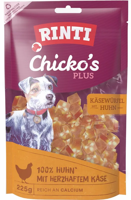RINTI Chicko Plus Käsewürfel Huhn 225 g Bestseller