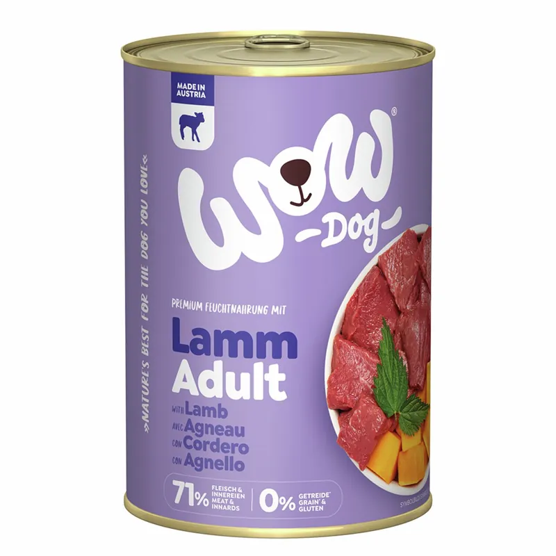 Versand Am Gleichen Tag WOW Adult Lamm/Kürbis 400 g