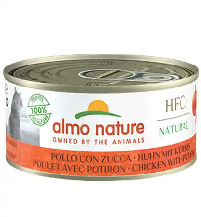 Almo Nature HFC Natural Huhn mit Kürbis 150g Dose Katzennassfutter Sichere Zahlung