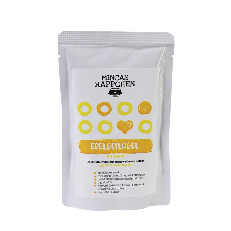 Preis Gesenkt MINCAS HÄPPCHEN Edelgeflügel/Leinöl 95 g