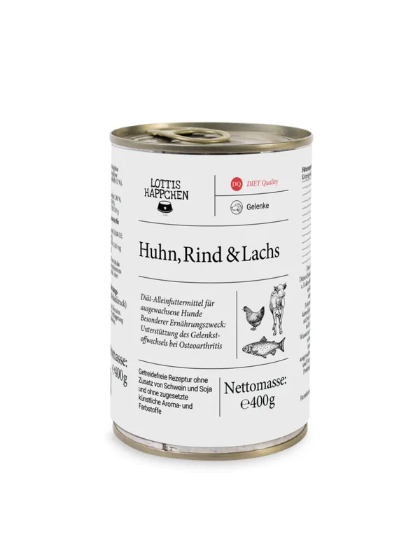 Jetzt Kaufen LOTTIS HÄPPCHEN Gelenke Huhn, Rind und Lachs 400 g