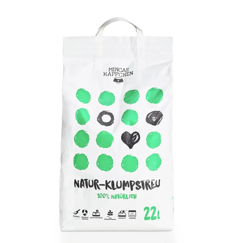 Versand Am Gleichen Tag MINCAS HÄPPCHEN Natur-Klumpstreu 8,8 kg ca.22 L
