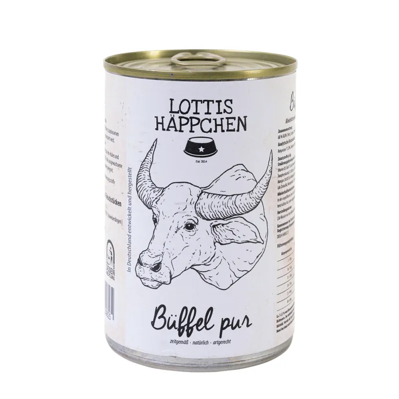 Markenprodukt LOTTIS HÄPPCHEN Büffel PUR 400 g