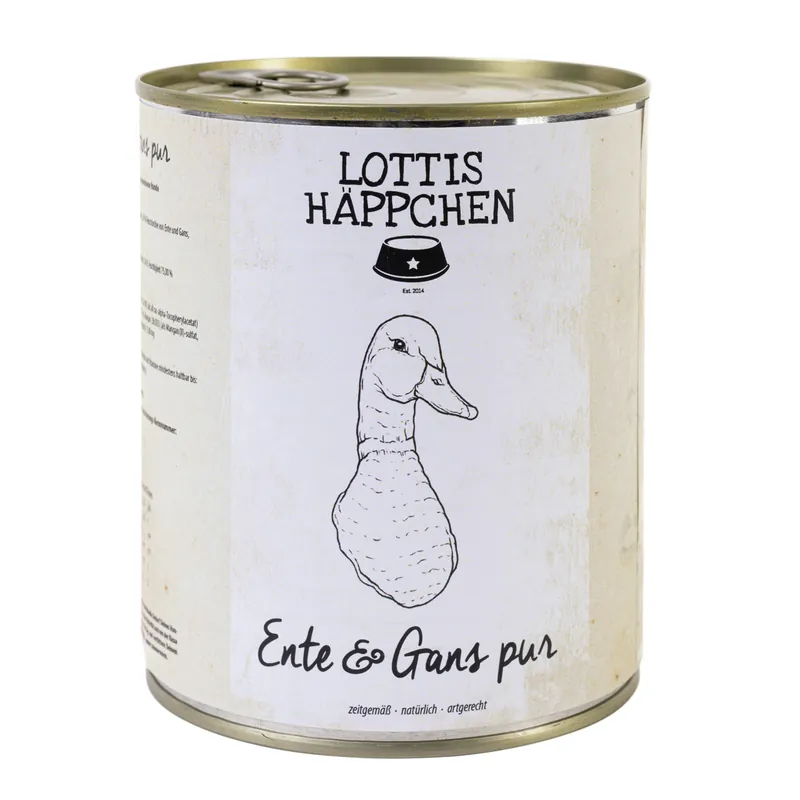 LOTTIS HÄPPCHEN Ente und Gans 800 g Begrenztes Angebot