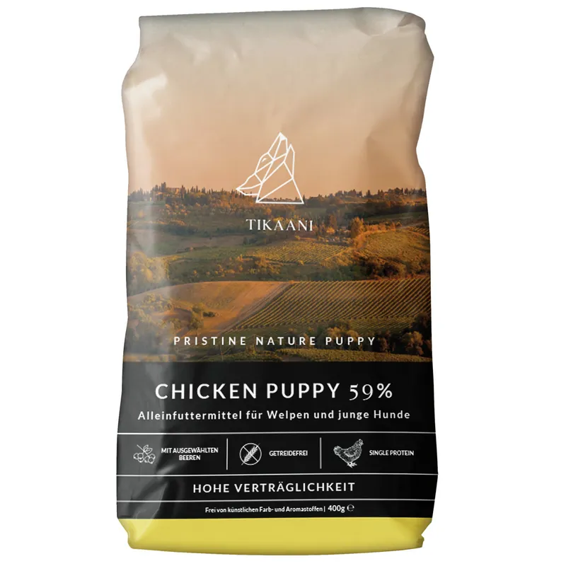 TIKAANI Pristine Nature Puppy Chicken 400 Gramm Hundetrockenfutter Beliebt