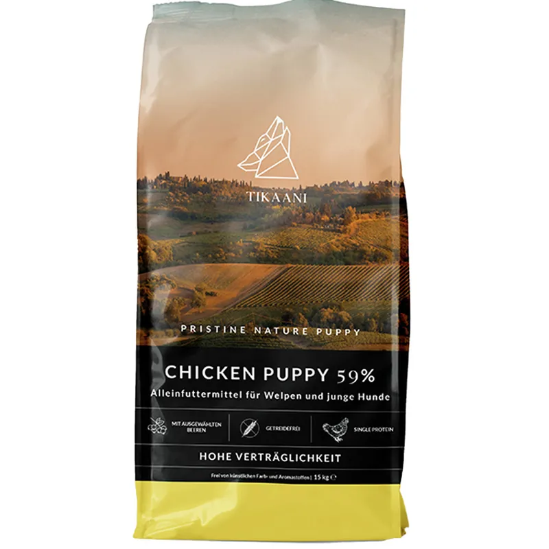 TIKAANI Pristine Nature Puppy Chicken 15 Kilogramm Hundetrockenfutter Sonderaktion