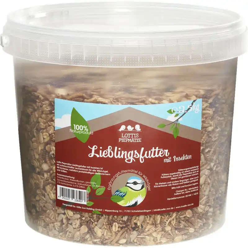 Top-Preis LOTTIS PIEPMÄTZE Lieblingsfutter Insekt im Eimer 2,5 kg