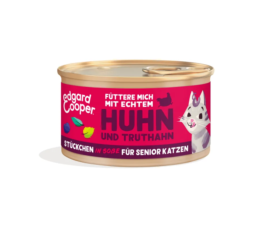 Edgard & Cooper Senior Stückchen Truthahn und Huhn 85 g Finale Aktion