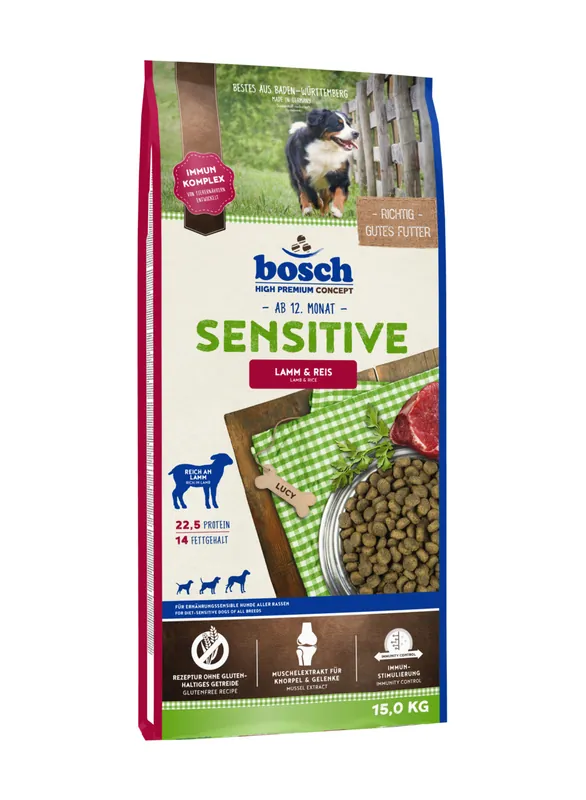 bosch Sensitive Lamm & Reis 15kg Hundetrockenfutter Highlight