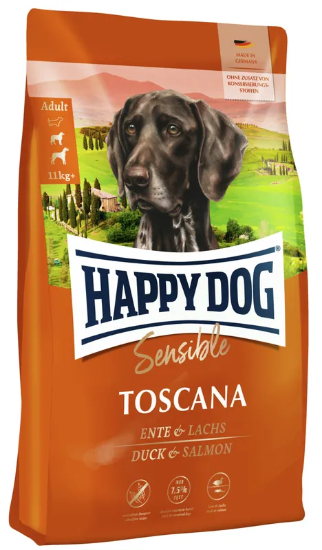 Markenprodukt Sparpaket HAPPY DOG Supreme Sensible Toscana 2 x 12,5 Kilogramm Hundetrockenfutter