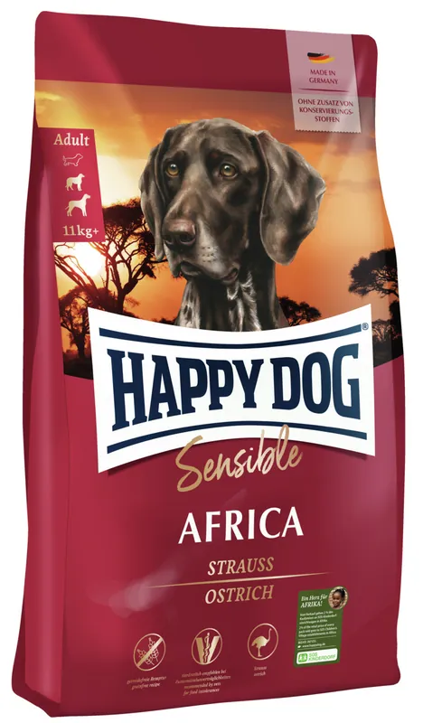 Wochenendangebot Sparpaket HAPPY DOG Supreme Sensible Africa 2 x 12,5 Kilogramm Hundetrockenfutter