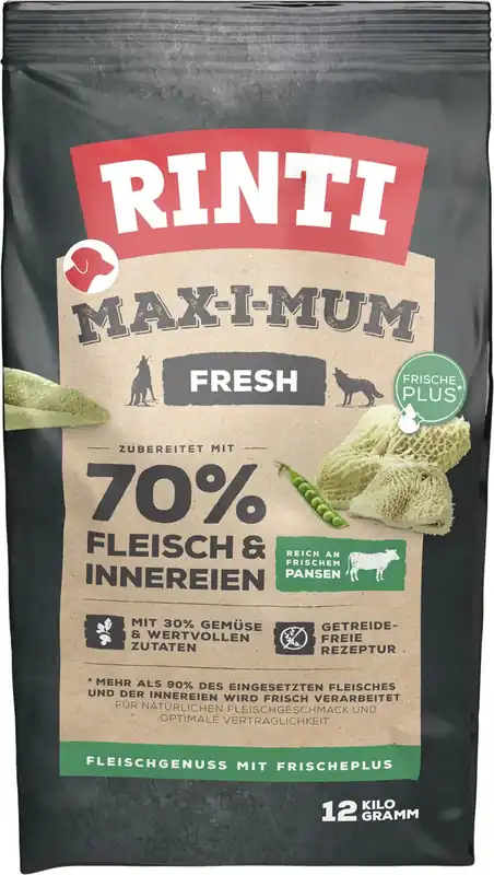 Must-Have Sparpaket RINTI Max-I-Mum Pansen 2x12kg Hundetrockenfutter