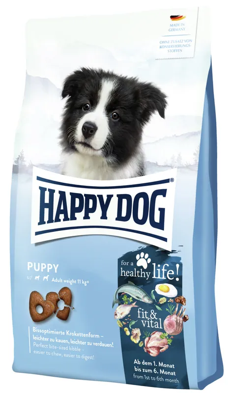HAPPY DOG Puppy fit & vital 4 Kilogramm Hundetrockenfutter Must-Have