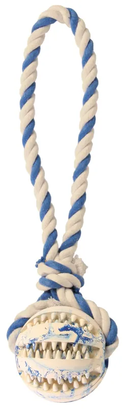 TRIXIE Denta Fun Ball am Tau Naturgummi ø 7 / 24 cm Direkt Vom Hersteller