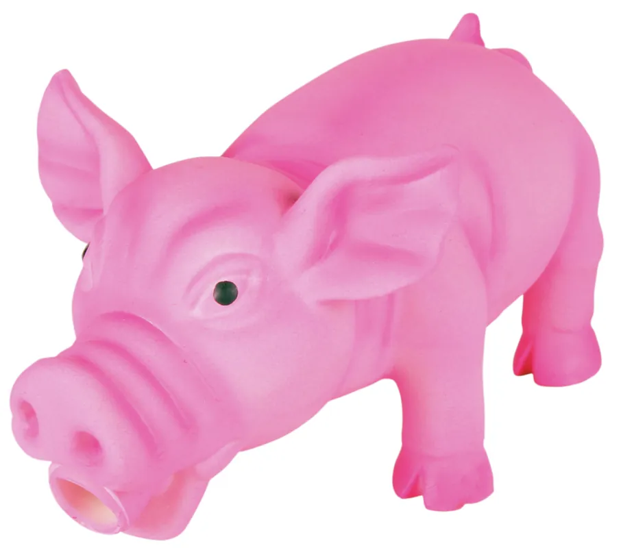TRIXIE Schwein mit Original-Tierstimme Latex 17 cm Nur Für Kurze Zeit