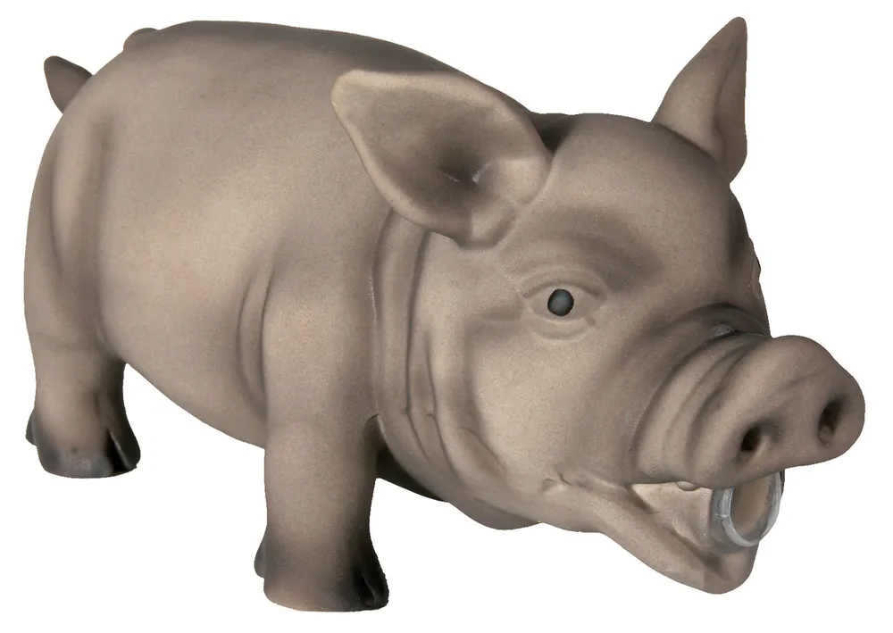 TRIXIE Schwein mit Original-Tierstimme Latex 23 cm Zertifiziert