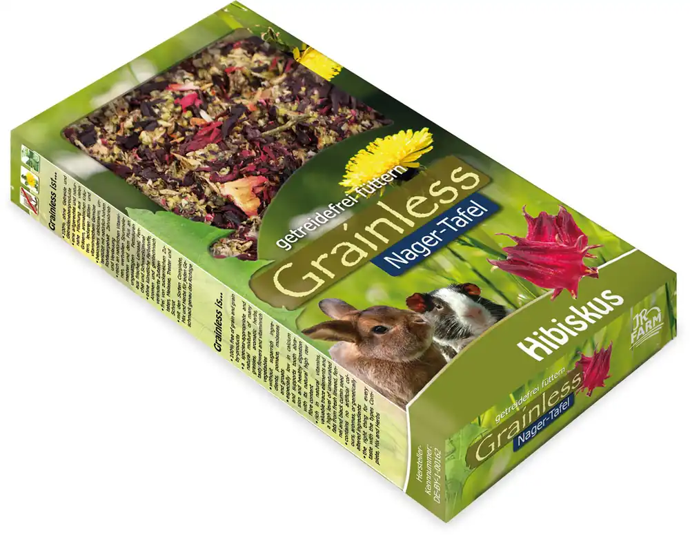 JR FARM Grainless Nager-Tafel Hibiskus Kleintiersnack Letzte Chance