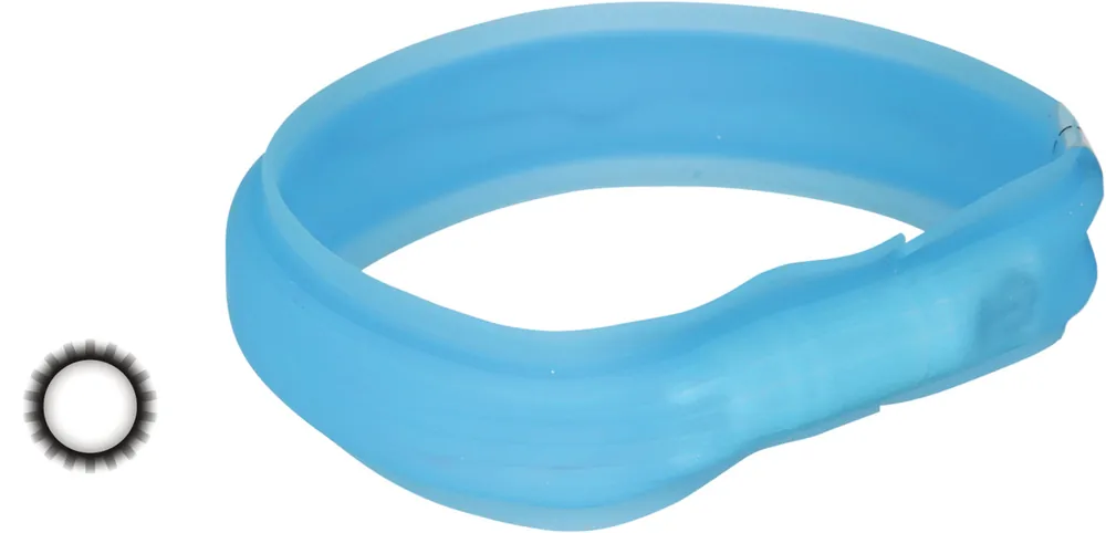 TRIXIE Flash Leuchtband USB L - XL (70 cm / 30 mm) blau Angebot