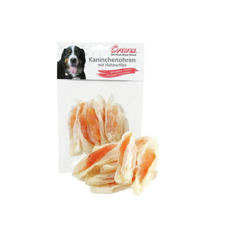 Corwex Kaninchenohren mit Hühnerfilet 70 g Bestseller