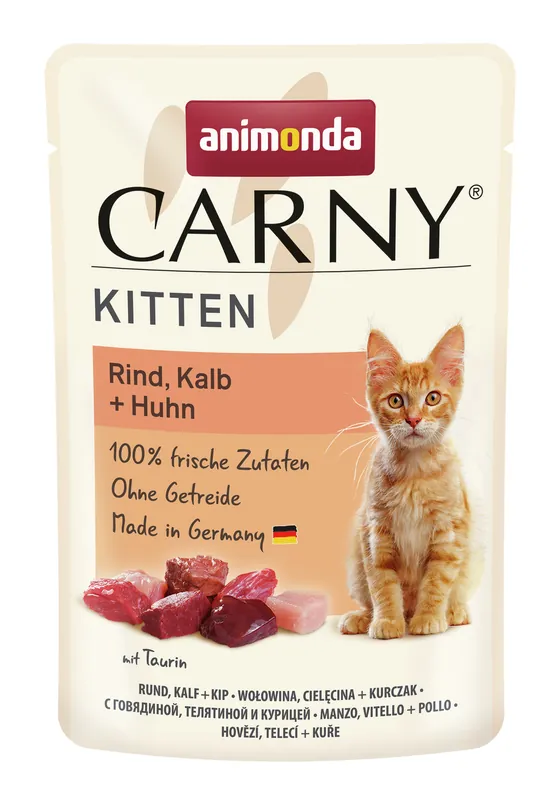 animonda Carny Kitten Rind/Kalb/Huhn 85 g Neue Kollektion