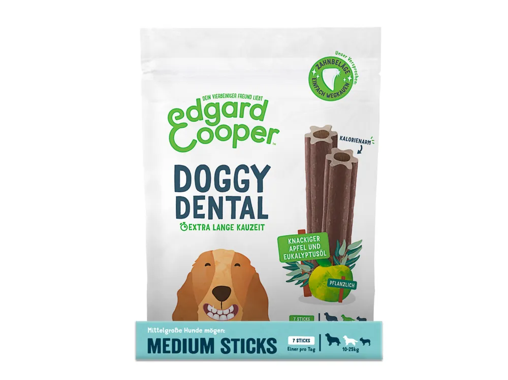 Sale Edgard & Cooper Doggy Dental Apfel/Eukalyptus M 160 g