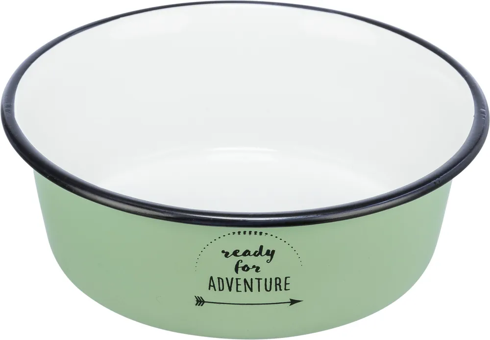 Finale Aktion TRIXIE Napf Emaille/Edelstahl 0,9 l/Ø17 cm grün