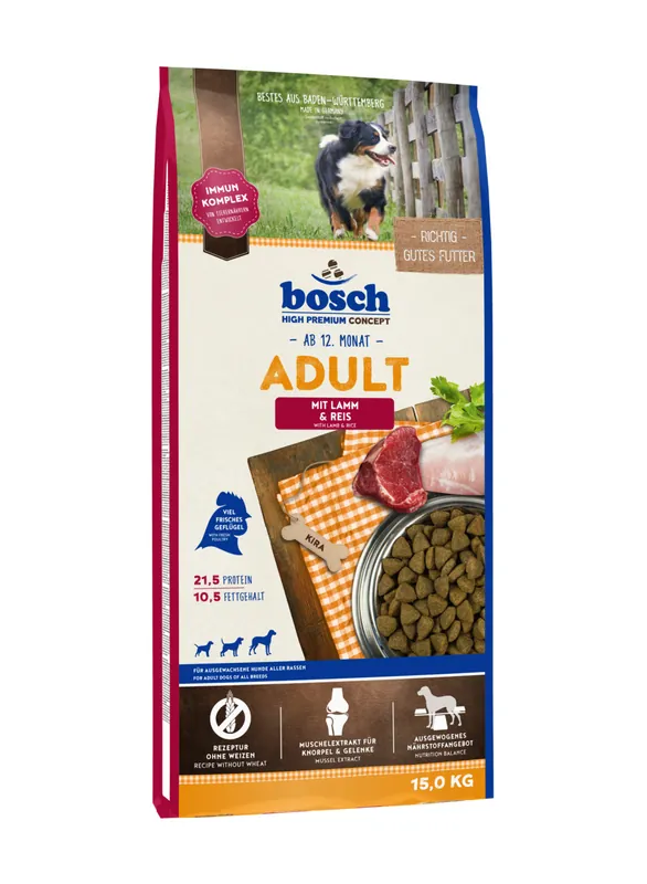 bosch Adult Lamm & Reis 15kg Hundetrockenfutter Top-Angebot