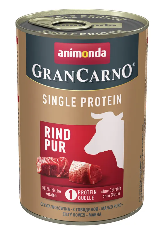 animonda Gran Carno Single Protein Rind pur 400g Dose Hundenassfutter Bestpreis