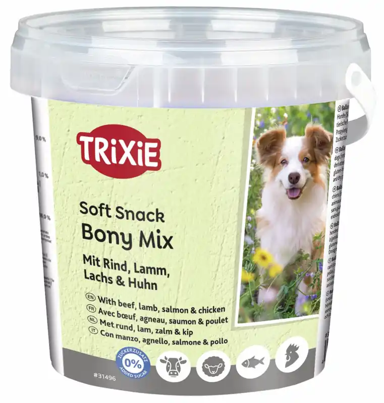 Saisonangebot TRIXIE Soft Snack Bony Mix Eimer 500 g