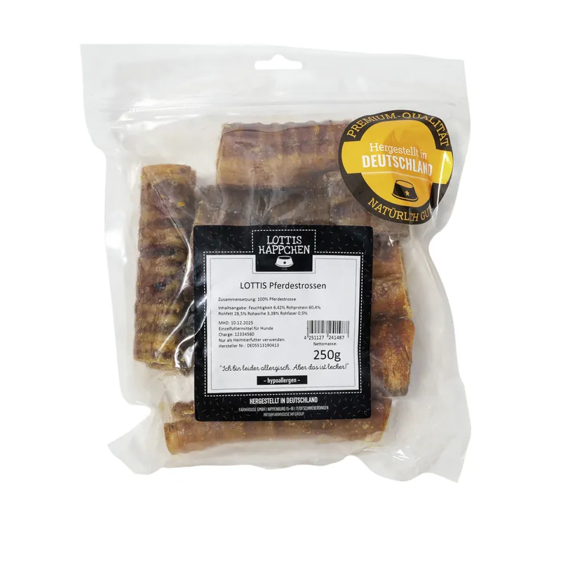 LOTTIS HÄPPCHEN Pferdestrossen 250 g Schneller Versand