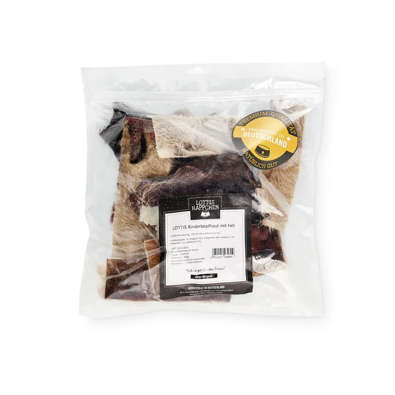 LOTTIS HÄPPCHEN Rinder Kopfhaut mit Fell 500 g Must-Have