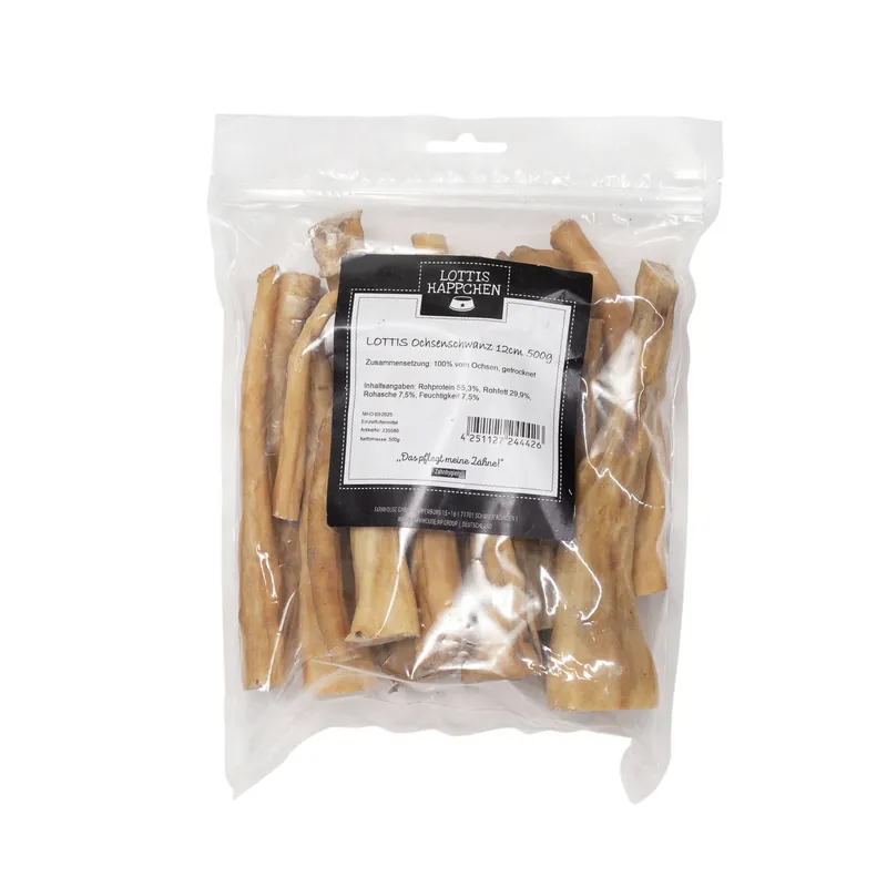 LOTTIS HÄPPCHEN Ochsenschwanz 12 cm 500 g Schneller Versand