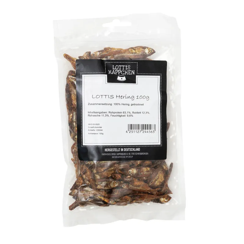 Schneller Versand LOTTIS HÄPPCHEN Hering 100 g