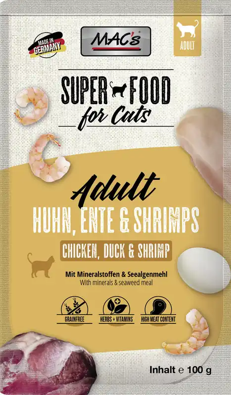 MAC's Cat Huhn/Ente/Shrimps 100 g Schnäppchen