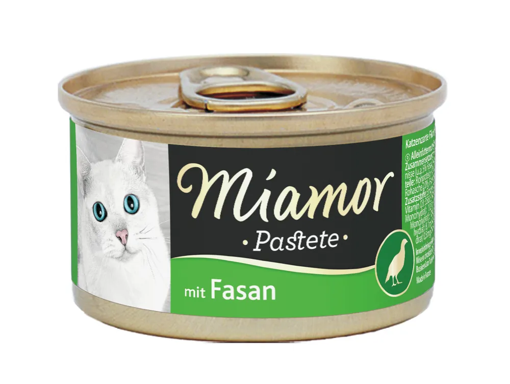 Sparpaket 12 x 85 g Miamor Pastete mit Fasan Katzen Nassfutter Nur Heute