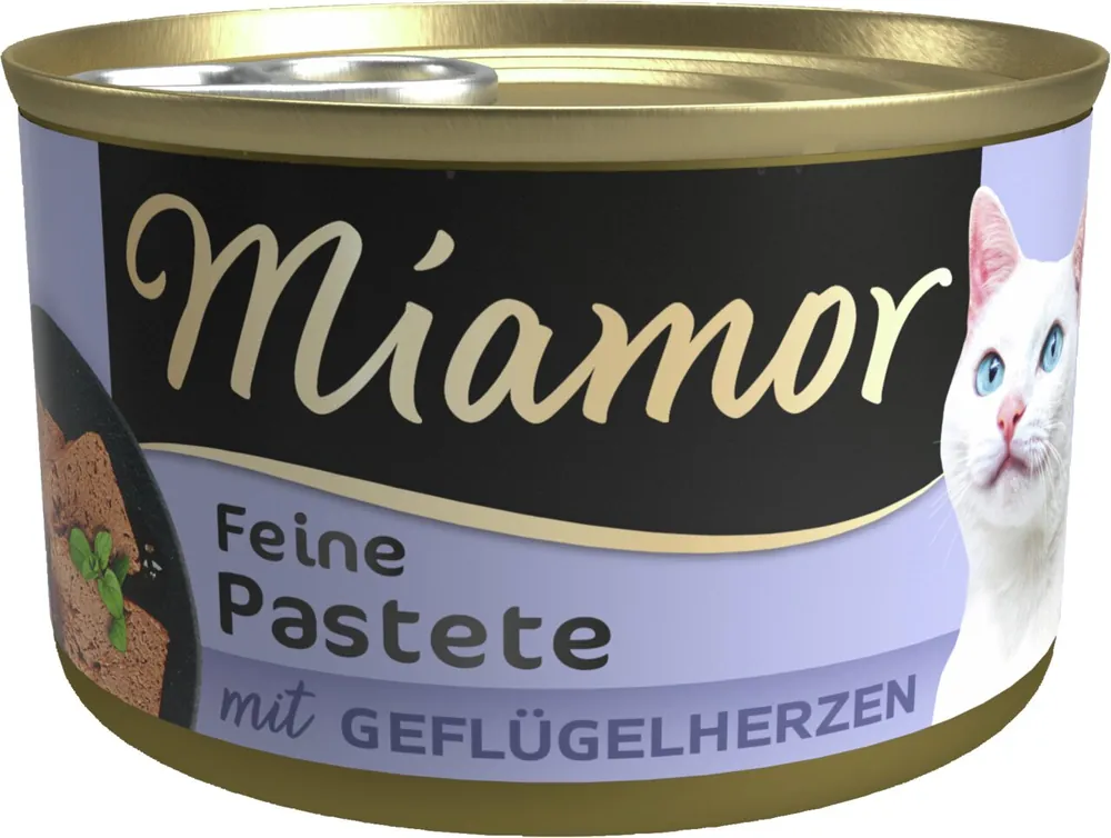 Online Kaufen Sparpaket 24 x 85 g Miamor Pastete mit Geflügelherzen Katzen Nassfutter